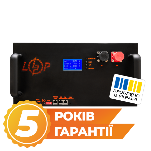 Аккумулятор LP LiFePO4 25,6V 280 Ah для систем бесперебойного питания с интеллектуальной BMS и Bluetooth мониторингом Аккумулятор LP LiFePO4 25,6V 280 Ah для систем бесперебойного питания с интеллектуальной BMS и Bluetooth мониторингом