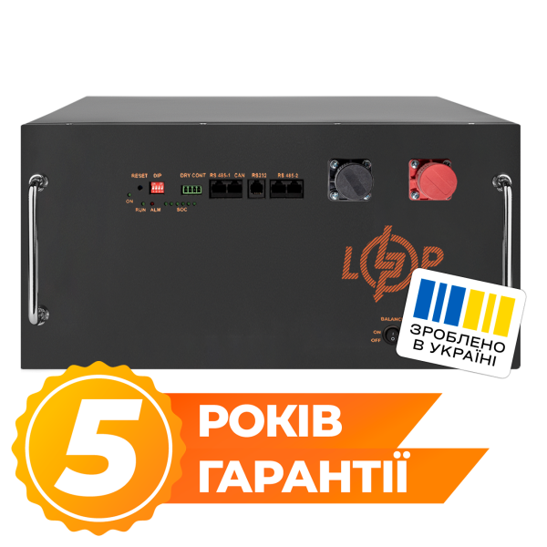 Акумулятор LP LiFePO4 51,2V - 280 Ah (14336Wh) (BMS JK 200A/100А) RM RS485/CAN BL Акумулятор LP LiFePO4 51,2V - 280 Ah (14336Wh) (BMS JK 200A/100А) RM RS485/CAN BL