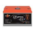 Акумулятор LP LiFePO4 12,8V - 100 Ah (1280Wh) (BMS 100A/50А) пластик LCD Smart BT Акумулятор LP LiFePO4 12,8V - 100 Ah (1280Wh) (BMS 100A/50А) пластик LCD Smart BT