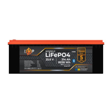 Акумулятор LP LiFePO4 25,6V -314 Ah (8038Wh) (BMS 200A/100А) пластик Smart BT Акумулятор LP LiFePO4 25,6V -314 Ah (8038Wh) (BMS 200A/100А) пластик Smart BT