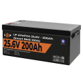 Акумулятор LP LiFePO4 24V (25,6V) - 200 Ah (5120Wh) (Smart BMS 100А) з BT пластик Акумулятор LP LiFePO4 24V (25,6V) - 200 Ah (5120Wh) (Smart BMS 100А) з BT пластик