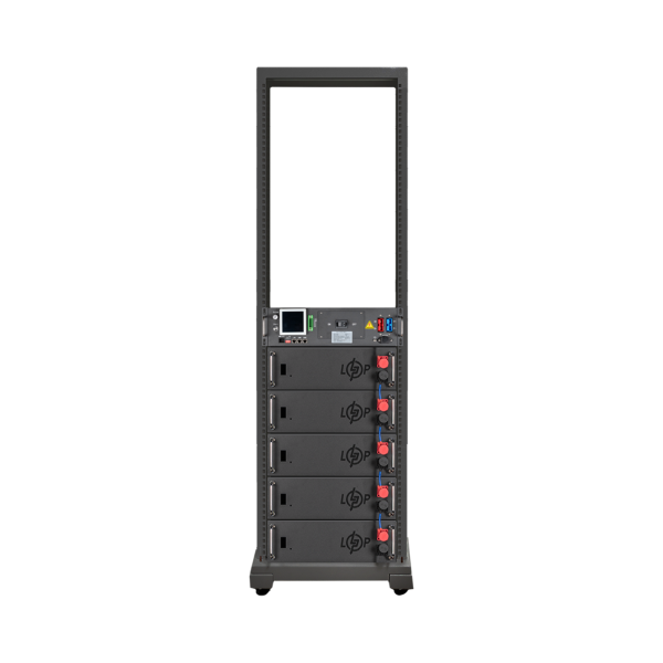 Акумулятор LP LiFePO4 Battery HVM 256V 100Ah (25600Wh) BMS 125А AB Lrack black Акумулятор LP LiFePO4 Battery HVM 256V 100Ah (25600Wh) BMS 125А AB Lrack black