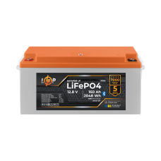 Акумулятор LiFePO4 12,8V 160 Ah з Bluetooth BMS 160A/80A для безперебійного живлення домів, сонячних електростанцій та спецтехніки