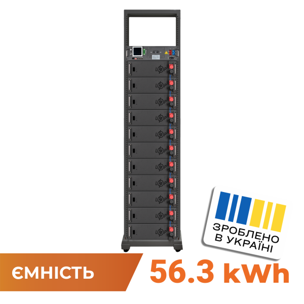 Акумулятор LP LiFePO4 Battery HVM 563,2V 100Ah (56320 Wh) BMS 125А AB Lrack black Акумулятор LP LiFePO4 Battery HVM 563,2V 100Ah (56320 Wh) BMS 125А AB Lrack black