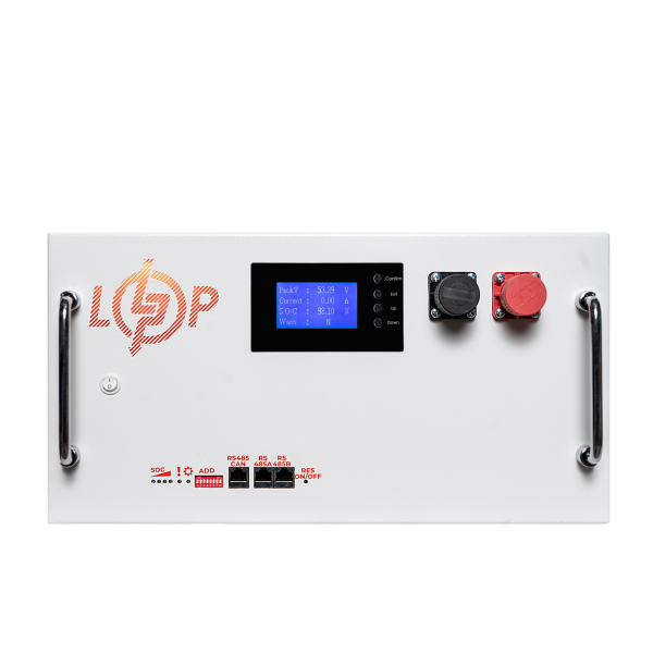 Аккумулятор LiFePO4 51,2V - 230 Ah (11776Wh) BMS SP 200A/100А для резервного и бесперебойного питания с Bluetooth и LCD дисплеем