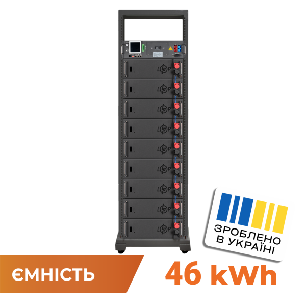 Акумулятор LP LiFePO4 Battery HVM 460,8V 100Ah (46080 Wh)BMS 125А AB Lrack black Акумулятор LP LiFePO4 Battery HVM 460,8V 100Ah (46080 Wh)BMS 125А AB Lrack black