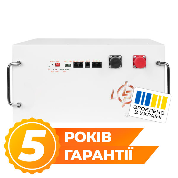 Акумулятор LP LiFePO4 51,2V - 230 Ah (11776Wh) (BMS JK 200A/100A) RM RS485/CAN WH Акумулятор LP LiFePO4 51,2V - 230 Ah (11776Wh) (BMS JK 200A/100A) RM RS485/CAN WH