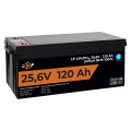 Акумулятор LP LiFePO4 25,6V - 120 Ah (3072Wh) (Smart BMS 100А) з BT пластик для ДБЖ Акумулятор LP LiFePO4 25,6V - 120 Ah (3072Wh) (Smart BMS 100А) з BT пластик для ДБЖ