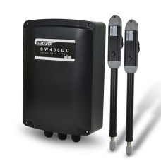 Автоматика для розпашних воріт SW400DC (dual arms) комплект для одностулкових воріт до 400 кг і 4 м з пультом дистанційного керування