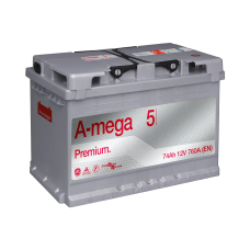 Акумулятор авто Мегатекс A-mega Premium (M5) 6СТ-74-А3 (прав) ТХП 760