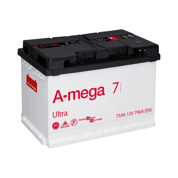 Акумулятор авто Мегатекс A-mega Ultra 6СТ-75-А3 (прав) ТХП 790 Акумулятор авто Мегатекс A-mega Ultra 6СТ-75-А3 (прав) ТХП 790