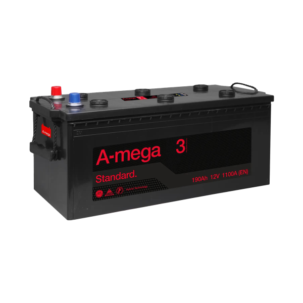 Акумулятор авто Мегатекс A-mega Standard (М3) 6СТ-190-АЗ (лев) ТХП 1100 Акумулятор авто Мегатекс A-mega Standard (М3) 6СТ-190-АЗ (лев) ТХП 1100