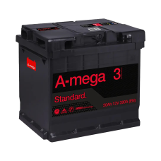 Акумулятор авто Мегатекс A-mega Standard (М3) 6СТ-50-АЗ (прав) ТХП 390