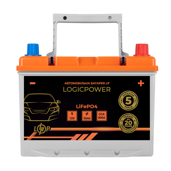 Автомобильный LiFePO4-аккумулятор LogicPower LP24765, 12 V, 50 Ah, BMS 800А Автомобильный LiFePO4-аккумулятор LogicPower LP24765, 12 V, 50 Ah, BMS 800А
