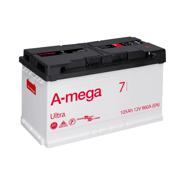 Акумулятор авто Мегатекс A-mega Ultra 6СТ-105-А3 (прав) ТХП 960 Акумулятор авто Мегатекс A-mega Ultra 6СТ-105-А3 (прав) ТХП 960