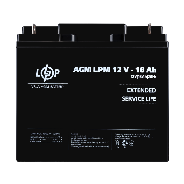 Акумулятор AGM LPM 12V - 18 Ah для Mercedes Акумулятор AGM LPM 12V - 18 Ah для Mercedes
