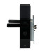 Електромеханічний замок Trinix TRL-5301BT Black з Bluetooth і зчитувачем Mifare для дверей 40-55 мм, кодування карток, живлення від батарей
