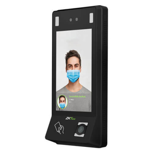Біометричний термінал ZKTeco G4 Pro[TI] з функцією вимірювання температури для контролю доступу та безпеки з розпізнаванням облич у масках
