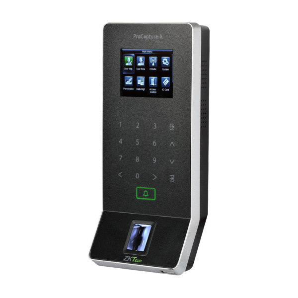 Біометричний термінал ZKTeco PROCAPTURE-X зі зчитувачем відбитка пальця, карт EM-Marine, з Wi-Fi Біометричний термінал ZKTeco PROCAPTURE-X зі зчитувачем відбитка пальця, карт EM-Marine, з Wi-Fi