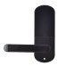 Биометрический замок Trinix TRL-5107BTF Black Right с Bluetooth для металлических и деревянных дверей, считыватель отпечатков пальцев и Mifare, врезной монтаж