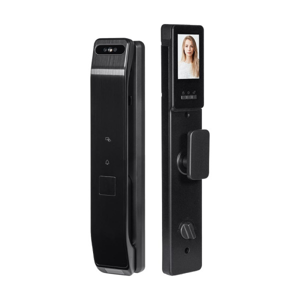 Біометричний електрозамок Trinix TRL-8804BTV Black L/R з Bluetooth та Wi-Fi для безпеки з розпізнаванням облич, долоней та відбитків пальців Біометричний електрозамок Trinix TRL-8804BTV Black L/R з Bluetooth та Wi-Fi для безпеки з розпізнаванням облич, долоней та відбитків пальців