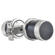 Біометричний автономний електрозамок Trinix TRL-5106BTF Silver з Bluetooth для дверей з відбитком пальця та картами Mifare, врізний монтаж, алюмінієвий корпус