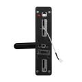 Замок биометрический автономный Trinix TRL-5101BTF Black L/R с Bluetooth, отпечатком пальца и Mifare для металлических и деревянных дверей 35-55 мм Замок биометрический автономный Trinix TRL-5101BTF Black L/R с Bluetooth, отпечатком пальца и Mifare для металлических и деревянных дверей 35-55 мм