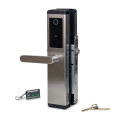 Биометрический замок Trinix TRL-5304BTF Silver с Bluetooth для деревянных и металлических дверей, считыватель отпечатков пальцев и карт Mifare 13.56 МГц Биометрический замок Trinix TRL-5304BTF Silver с Bluetooth для деревянных и металлических дверей, считыватель отпечатков пальцев и карт Mifare 13.56 МГц