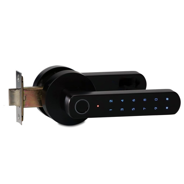 Біометричний замок Trinix TRL-5205BTF з Bluetooth та зчитувачем відбитків пальців для автономного доступу та безпеки дверей Біометричний замок Trinix TRL-5205BTF з Bluetooth та зчитувачем відбитків пальців для автономного доступу та безпеки дверей