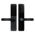 Биометрический замок Trinix TRL-7702WF Black L/R с Wi-Fi и считывателем отпечатков пальцев для защиты дверей металлических, пластиковых и деревянных Биометрический замок Trinix TRL-7702WF Black L/R с Wi-Fi и считывателем отпечатков пальцев для защиты дверей металлических, пластиковых и деревянных
