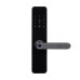 Біометричний електрозамок Trinix TRL-7702WF Black L/R з Wi-Fi для дверей з відбитками пальців і карт Mifare, автономний, врізний монтаж, до 200 користувачів