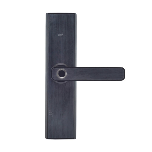 Замок биометрический автономный Trinix TRL-5108BTF Black Right с Bluetooth для металлических и деревянных дверей, считыватель отпечатков пальцев и карт Mifare Замок биометрический автономный Trinix TRL-5108BTF Black Right с Bluetooth для металлических и деревянных дверей, считыватель отпечатков пальцев и карт Mifare