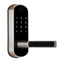 Биометрический замок Trinix TRL-5107BTF Silver Right с Bluetooth и считывателем отпечатков пальцев для металлических и деревянных дверей 35-55 мм Биометрический замок Trinix TRL-5107BTF Silver Right с Bluetooth и считывателем отпечатков пальцев для металлических и деревянных дверей 35-55 мм