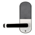 Биометрический замок Trinix TRL-5107BTF Silver Right с Bluetooth и считывателем отпечатков пальцев для металлических и деревянных дверей 35-55 мм Биометрический замок Trinix TRL-5107BTF Silver Right с Bluetooth и считывателем отпечатков пальцев для металлических и деревянных дверей 35-55 мм
