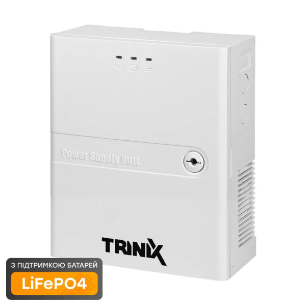 Источник бесперебойного питания для домофонов Trinix PSU-1203LED(P) LiFePO4 с LED-индикацией, выход 13.8/14.4 В, ток 3 A, максимальная мощность 72 Вт Источник бесперебойного питания для домофонов Trinix PSU-1203LED(P) LiFePO4 с LED-индикацией, выход 13.8/14.4 В, ток 3 A, максимальная мощность 72 Вт