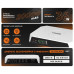 Джерело безперебійного живлення DC UPS Trinix TRX-MUPS-3648PoE 20000mAh LiFePo4 для роутера та медіаконвертера з вбудованими акумуляторами 4*5Ah
