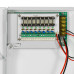 Блок безперебійного живлення Kraft PSU-1205/8CH для відеоспостереження з 8 каналами навантаження і LED-індикацією, 12 В, 5 А, металевий бокс, розмір 195 x 265 x 75 мм