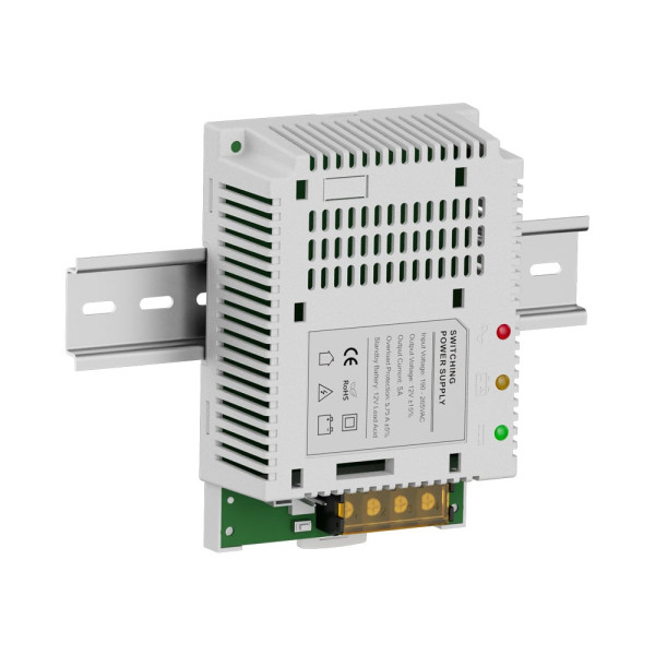 Плата ДБЖ 12 В 5 A Kraft PSU-1205LED(BOARD) з LED-індикацією для безперебійного живлення з кріпленням на DIN-рейку Плата ДБЖ 12 В 5 A Kraft PSU-1205LED(BOARD) з LED-індикацією для безперебійного живлення з кріпленням на DIN-рейку