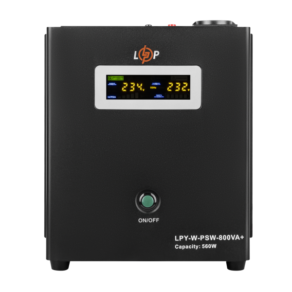 ДБЖ з правильною синусоїдою 12V LPY-W-PSW-800VA+(560Вт)5A/15A ДБЖ з правильною синусоїдою 12V LPY-W-PSW-800VA+(560Вт)5A/15A