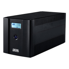 Джерело безперебійного живлення Powercom RPT-1500AP LCD лінійно-інтерактивний UPS 1500ВА 900Вт з AVR для комп’ютера та мережевого обладнання