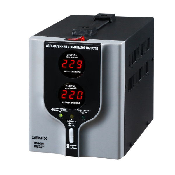 Стабілізатор напруги Gemix RDX-500 Стабілізатор напруги Gemix RDX-500