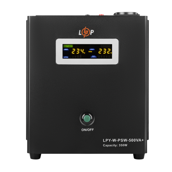 ДБЖ з правильною синусоїдою 12V LPY-W-PSW-500VA+(350Вт)5A/10A ДБЖ з правильною синусоїдою 12V LPY-W-PSW-500VA+(350Вт)5A/10A