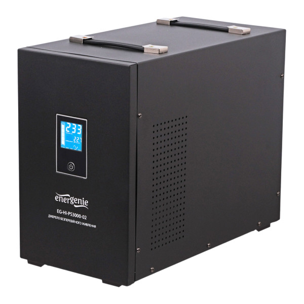 Джерело безперебійного живлення EnerGenie EG-HI-PS3000-02 3000ВА / 1800Вт для захисту чутливого обладнання з правильною синусоїдою Джерело безперебійного живлення EnerGenie EG-HI-PS3000-02 3000ВА / 1800Вт для захисту чутливого обладнання з правильною синусоїдою