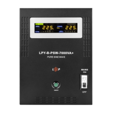 ДБЖ з правильною синусоїдою 48V LPY-B-PSW-7000VA+ (5000Вт) 10А/20А для резервного живлення комп'ютерної техніки та опалювальних котлів