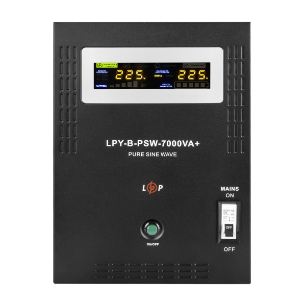 ДБЖ з правильною синусоїдою 48V LPY-B-PSW-7000VA+ (5000Вт) 10А/20А для резервного живлення комп'ютерної техніки та опалювальних котлів ДБЖ з правильною синусоїдою 48V LPY-B-PSW-7000VA+ (5000Вт) 10А/20А для резервного живлення комп'ютерної техніки та опалювальних котлів