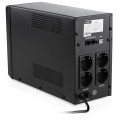 Джерело безперебійного живлення Vinga VPC-1200MU 1200ВА / 720 Вт з LCD-дисплеєм з USB у металевому корпусі Джерело безперебійного живлення Vinga VPC-1200MU 1200ВА / 720 Вт з LCD-дисплеєм з USB у металевому корпусі