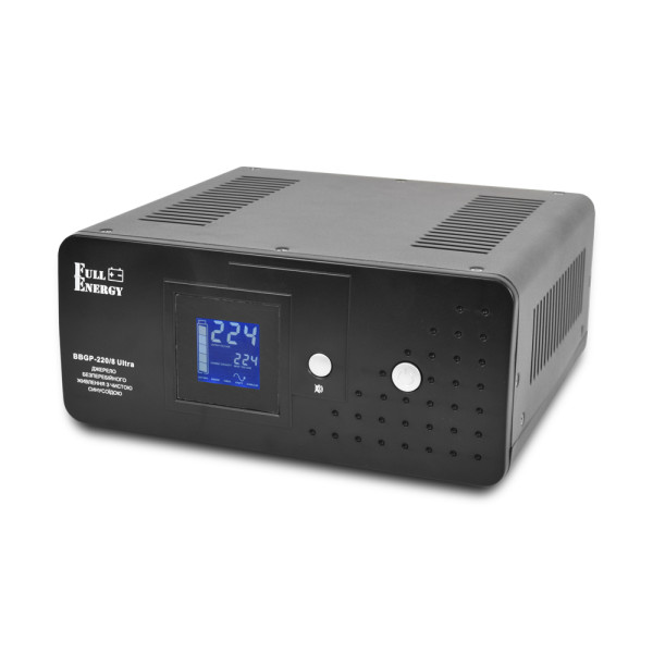Автономне ДБЖ Full Energy BBGP-220/8Ultra 800ВА/480Вт з чистою синусоїдальною хвилею Автономне ДБЖ Full Energy BBGP-220/8Ultra 800ВА/480Вт з чистою синусоїдальною хвилею