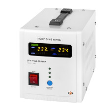 Джерело безперебійного живлення Logicpower LPY-PSW-500VA+ (350Вт) 12V 5A/10A лінійно-інтерактивне з правильною синусоїдою