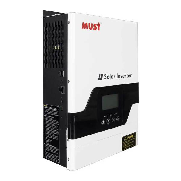 Гібридний інвертор MUST PV18-1512VPM, 1500W, 12V, струм заряду 10/20A, 160-275V, MPPT (60А, 15-145 Vdc) Гібридний інвертор MUST PV18-1512VPM, 1500W, 12V, струм заряду 10/20A, 160-275V, MPPT (60А, 15-145 Vdc)