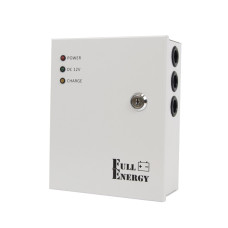 Блок безперебійного живлення Full Energy BBG-123 для відеоспостереження та охоронних систем 12В 3А з металевим корпусом і місцем під акумулятор 7Ah